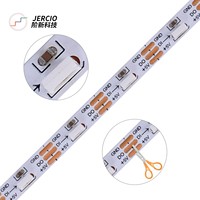JERCIO-Tira de luces LED de emisión lateral 4020 SMD RGB, IC integrado, direccionable individualmente, XT1603, para luz ambiental