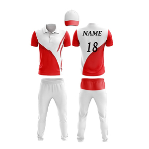 Lightweight and Comfortable Cricket Uniform for Men with Custom Print Logo and Number <b>Pants</b> Included Low Price - Product Image 3