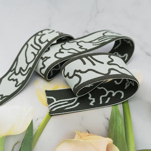 Sangle en nylon noire personnalisée, ruban épais, sangle en nylon pour accessoires de lingerie, sous-vêtements, vêtements, ceinture élastique, bande tissée - Product Image 2