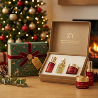 Boîtes cadeaux magnétiques personnalisées pour Noël, avec gaufrage et doublure en éponge, emballage rigide pour crème pour le visage