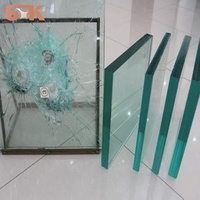 Vidrio Laminado Antibalas con Certificación UL 752 Nivel 8 EN 1063, Resistente a Balas de Rifle de 7.62 mm, 80 Por Ciento de Transmitancia