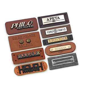 Clothing <strong>Label</strong> Maker Custom Logo Printed Rectangle Eco-Friendly Leather Metal <strong>Labels</strong> for <strong>Jeans</strong> Bags Garments - Product Image 1