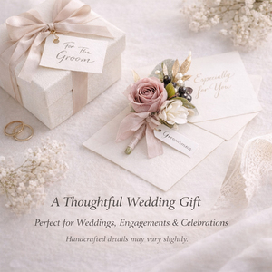 Set de 6 Boutonnieres de Boda con Flores Artificiales para Novia, Damas de Honor y Padrinos, Flor de Pecho, Flor de Muñeca, Venta al Por Mayor - Product Image 6