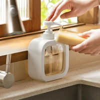 Ensemble de voyage de luxe vintage en plastique pour salle de bain, flacon de désinfectant pour les mains 300/500 ml, distributeur de lessive jetable écologique