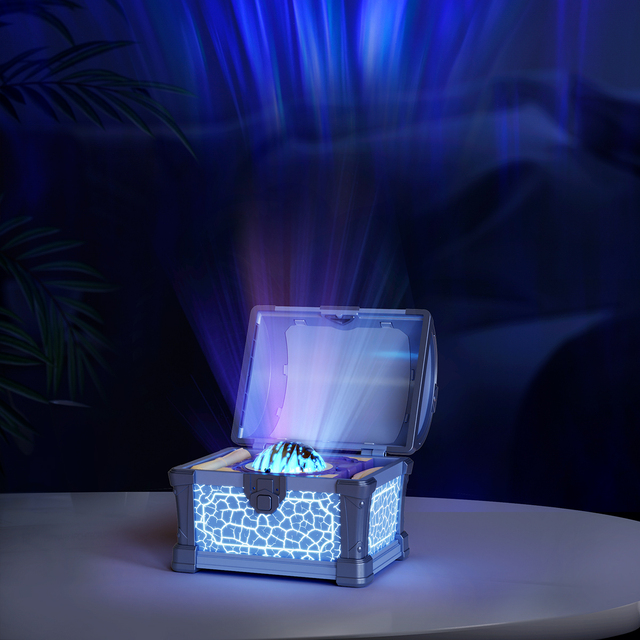 Northern Light Projector Treasure Chest Projection Aurora Projector with White Noise and Bluetooth Speaker