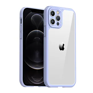 Trending Factory Price PC TPU Cell Phone Accessories Soft Shockproof Cell Phone Lens Protective Cover Case For iPhone 15 14 13