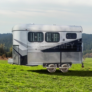 <b>Special</b> Configuration Luxury Horse Box Trailer 2 Slant Floats Solid Rubber Tires 2000kg Load Capacity for Smooth <b>Transport</b> - Product Image 6