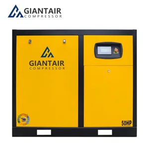 Giantair Goedgekeurde Aandrijfluchtcompressor 11kw Compressor 15hp Persluchtenergie 15hp Schroefcompressor