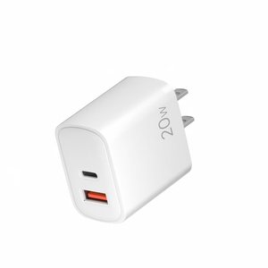 Adaptador de Corriente USB-C USB-A de 20W al por Mayor, Adecuado para <span class=keywords><strong>Carga</strong></span> Rápida, <span class=keywords><strong>Cargador</strong></span> de Pared GaN Tipo-C para <span class=keywords><strong>iPhone</strong></span> 15 16 17 - Product Image 1