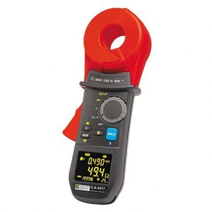 Testeur de résistance de terre à pince Chauvin Arnoux CA6417 avec écran OLED 152 segments, 2000 mesures, stockage et options de double batterie - Product Image 5