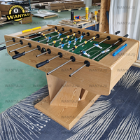 Baby-foot de table professionnel en bois avec barre transversale en acier et joueurs en plastique pour salle de jeux