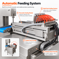 Machine de découpe de viande commerciale automatique intelligente pour os, poulet, bœuf, porc congelés ou frais, machine de transformation de la viande