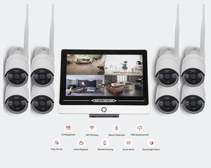 Kit de cámara de seguridad Tuya Smart 8ch 2MP 3MP 12,5 pulgadas LCD <span class=keywords><strong>Monir</strong></span> 1080P WiFi NVR kit IP seguridad inalámbrica wi-fi CCTV Cámara NVR Kit - Product Image 1