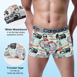 Novedad 2025, Ropa Interior Deportiva Ajustada Personalizada para Hombre, Transpirable, de Seda de Leche, Estampada, de Spandex y Poliéster, Tejida al por Mayor - Product Image 2