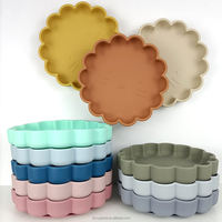 Assiette d'apprentissage pour bébé en forme de lion, en silicone de qualité alimentaire sans BPA, avec ventouse puissante antidérapante, facile à nettoyer, 0-4 ans
