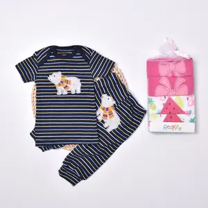 Ensemble d'emballage aléatoire pour bébé, t-shirt manches courtes, pantalons longs, vêtements bébé, 2 pièces, offre spéciale - Product Image 1