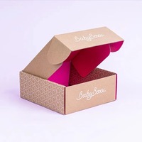 Boîte en carton ondulé personnalisée à faible MOQ pour le recyclage environnemental, emballage de soins de la peau, emballage brillant