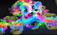 Danse du Lion chinois LED lion du sud chine Foshan dessin animé costume Performance accessoire Dragon