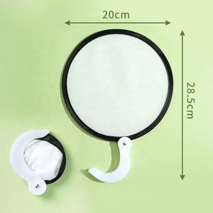 พัดมือพับได้ขนาดเล็ก DIY - พัดพกพาสำหรับฤดูร้อน พัดกลมเปล่าแบบปรับแต่งได้สำหรับเด็กและของขวัญส่งเสริมการขาย - Product Image 3