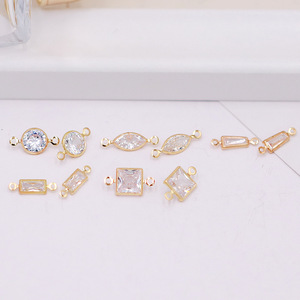 गर्म बिकने वाली उच्च गुणवत्ता वाले छोटे तांबे के मिश्र धातु किनारे जिरकॉन हैंडमेड नेकलेस ब्रेसलेट - Product Image 5