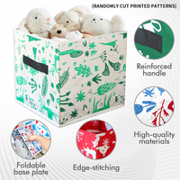 Grand cube de rangement pliable 35L, durable, écologique, avec poignée, imperméable, portable, pour vêtements et jouets