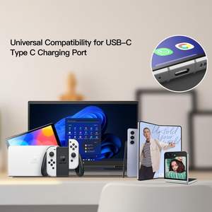 Ensemble de bouchons anti-poussière pour téléphone portable, bouchon anti-poussière <span class=keywords><strong>USB</strong></span> <span class=keywords><strong>C</strong></span>, cordon et brosse de nettoyage, nettoyeur de port de charge, sans rayures - Product Image 2