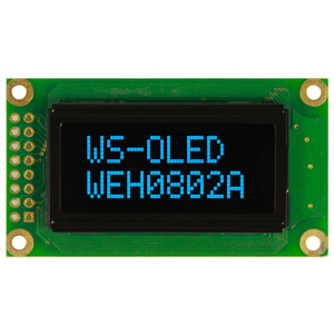 Pantalla OLED de 1.2 Pulgadas, 8x2 Caracteres, OLED WEH000802A, Temperatura de Funcionamiento -40°C ° C+80 ° Instrumento Industrial - Product Image 2