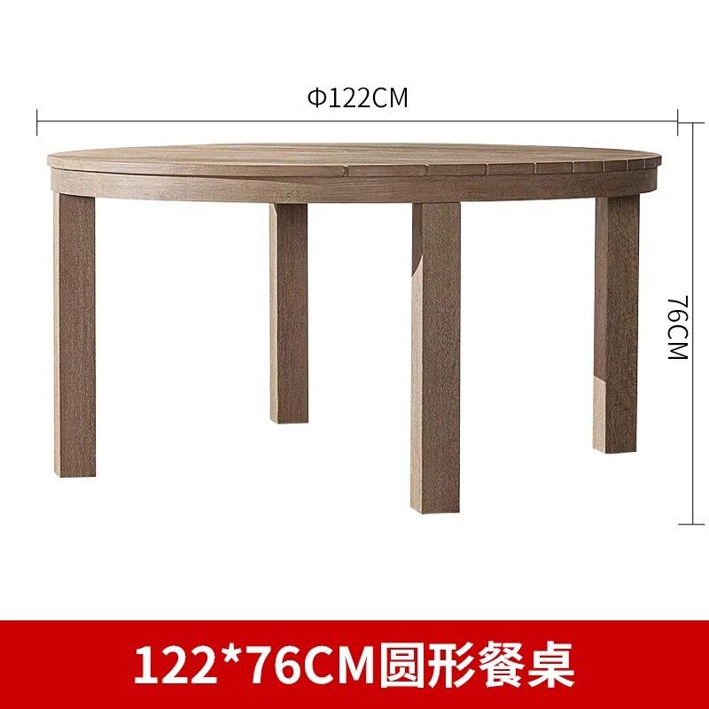 โต๊ะอาหารทรงกลม ขนาด 122-76 ซม.