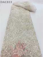 Tissu en dentelle à sequins de couleur vin, tissu en dentelle à sequins perlés, broderie africaine, perles de mariée, tissu en dentelle pour robe
