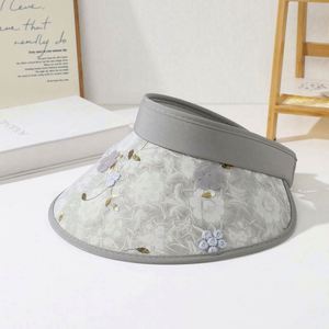 Gorra Deportiva Unisex al por Mayor, Estilo Chino, con Flores Bordadas en 3D, Hueca, Anti-UV, de Ala Ancha, Transpirable - Product Image 5