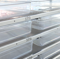 Étagère d'élevage de serpents, bacs carrés en plastique et acier inoxydable, roues pour baignoire, cages pour animaux de compagnie, alimentation et observation