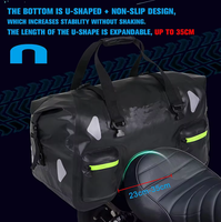 Sac de selle latéral pour moto personnalisé de 30 L, imperméable, sac de selle arrière, sac de voyage, barre anti-choc pour moto