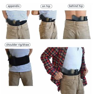 बाएं/दाएं हाथ की सामरिक छिपी हुई पेट बैंड होल्स्टर स्थ और वेसन, शील्ड, 19, 17, 42, 43, पी 238, रूबल - Product Image 5