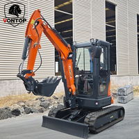 Mini-excavatrice 3 tonnes avec moteur Kubota certifié CE EPA, nouvelle pelle sur chenilles 2 tonnes 1 tonne, mini-excavatrices agricoles compactes, livraison gratuite