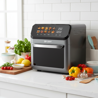 Friteuse à air numérique 15L en gros avec pierre à pizza et grille de cuisson, préréglages multi-cuisson, ustensile de cuisine économe en énergie