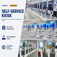 Kiosque de paiement intelligent à écran tactile sur pied pour supermarché, terminal de paiement automatisé pour la vente au détail