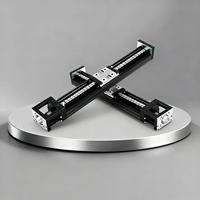 QIANRUI CFK50 Sistema de Guía Lineal CNC de Alta Precisión en Aleación de Aluminio-Magnesio, Módulo Robótico con Rodamiento de Bolas y Tornillo de Bolas, 6 kg