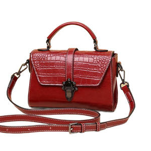 Sac à bandoulière pour femme en cuir motif crocodile haut de gamme, sac à main décontracté en cuir de vachette, sac cosmétique tendance pour filles - Product Image 5