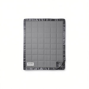 Manta para Cama Durdo, Extra Grande, Color Gris Sólido, con Ribete de Satén, Ligera, para Todas las Temporadas - Product Image 1