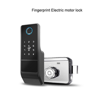 Cerradura Inteligente WiFi Tuya a Prueba de Agua, Cerradura Digital con Contraseña, Doble Huella Dactilar, Cerradura Electrónica de Borde, Aleación de Aluminio, para Puerta de Madera