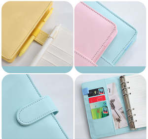 Carnet de notes A5 en cuir Macaron, reliure spirale, couverture rigide, style mignon, vente en gros - Product Image 5