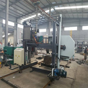 Industrial Heavy Duty <b>Eco</b>-Friendly Horizontal Band Saw Mill with PLC Core Components 2500mm Working Width for <b>Log</b> Slab Cutting - Product Image 5