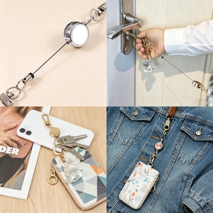 <span class=keywords><strong>Porte</strong></span>-badge rétractable en fil d'acier pour <span class=keywords><strong>infirmière</strong></span>, enseignant, avec logo personnalisé, <span class=keywords><strong>porte</strong></span>-clés rétractable - Product Image 2