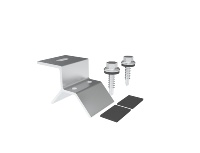 Accessoires solaires, kits de montage photovoltaïque sur toit, structure en alliage d'aluminium pour l'installation de panneaux solaires sur toit plat