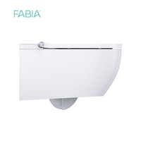 FABIA WC intelligent mural certifié CE, avec bidet électrique automatique en céramique, fonction lavage et massage, vente en gros