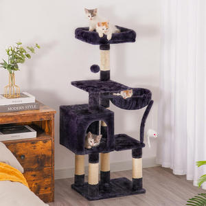 <span class=keywords><strong>2025</strong></span> Atacado Venda Quente Personalizado Tamanho Grande De Madeira <span class=keywords><strong>Pet</strong></span> Scratcher Casa Torre Condomínio Árvore Do Gato - Product Image 2