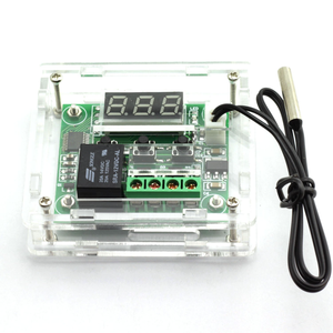 E-outstanding W1209 Temperature <b>Controller</b> DC 12V Digital Cooling/Heating <b>Thermostat</b> Module -50~100℃ with Acrylic Case - Product Image 1
