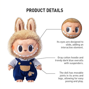 Popmart Cho Quái Vật Thời Gian Chill Loạt PVC Búp Bê Sang Trọng 37Cm Dễ Thương Collector Của Phiên Bản Độc Đáo Món Quà Sáng Tạo - Product Image 4