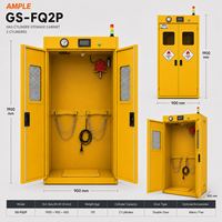 Armoire à bouteilles de gaz 2 compartiments, antidéflagrante, intelligente, double porte, fournisseur OEM ODM personnalisé pour le stockage de gaz industriel en laboratoire