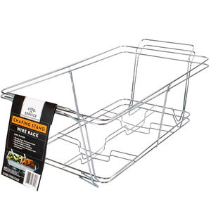 Groothandel Hot Style Chafing Wire Rack <span class=keywords><strong>Buffet</strong></span> Stand Volledige Maat RVS Container voor Schaal Serveerbladen Voedselwarmer - Product Image 3